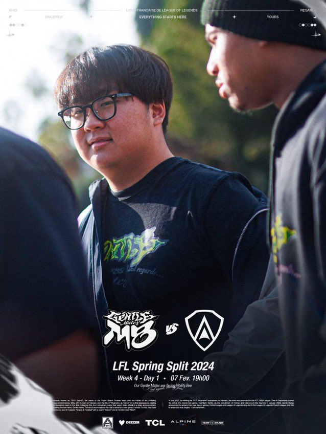 Ultra_M8's tweet photo. Nos mates @gentlemates en lfl ce soir 19h00
#mate #M8WIN #m8 https://t.co/xBkCNoxwKu