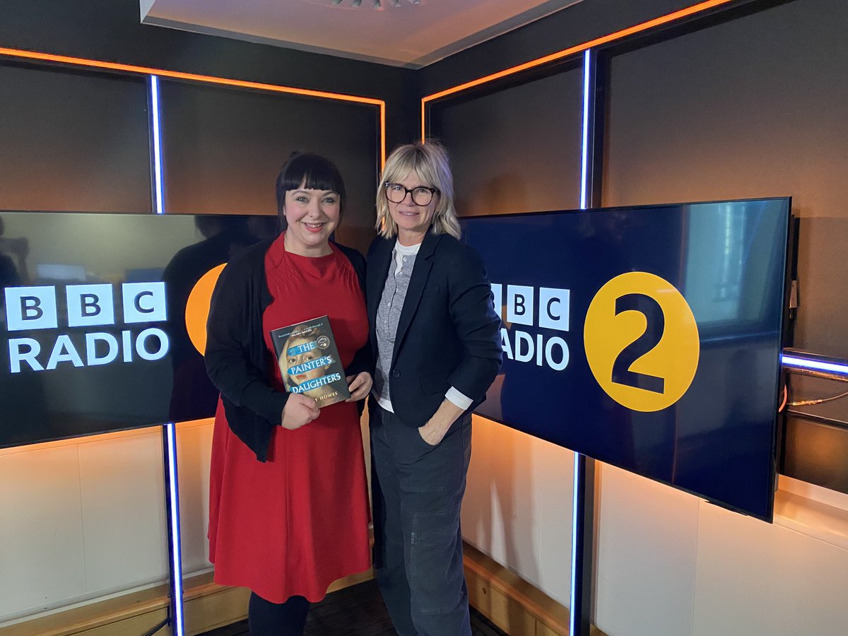 AoifeDatta's tweet photo. A wonderful morning spent with @EmilyHthinks at @BBCRadio2 @ZoeTheBall, chatting about Book Club pick The Painter’s Daughters. Listeners are in for a treat! #R2BookClub https://t.co/YPrLF7bJbT