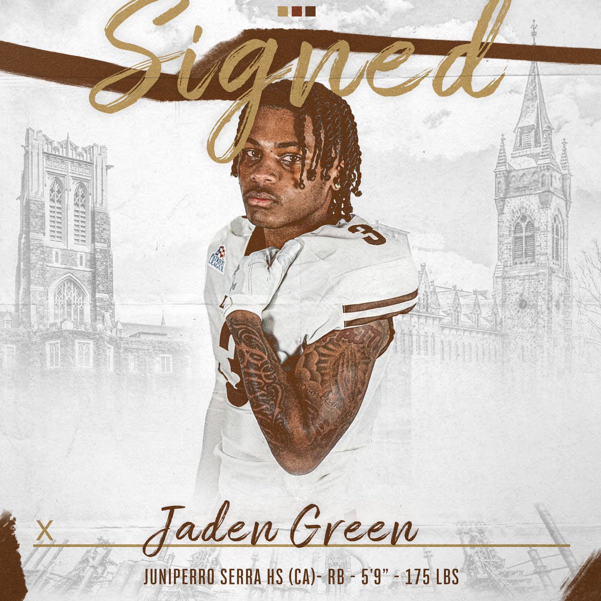 LehighFootball's tweet photo. πͺπ²πΉπ°πΌπΊπ² ππΌπΊπ² @TheJadenGreen3 βΌοΈ
CA βοΈ PA
#NSD24
#TheNest ποΈπ¦
https://t.co/azQuNOcCH8