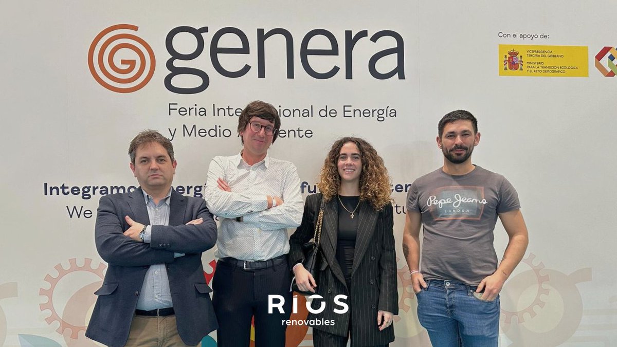 🌍✨ Hoy en #RíosRenovables hemos tenido el privilegio de asistir a la <a href="/FeriaGenera/">GENERA</a>, el evento internacional más destacado en energía y medio ambiente en España y a nivel europeo. 

#InnovacionEnergetica #Genera2024