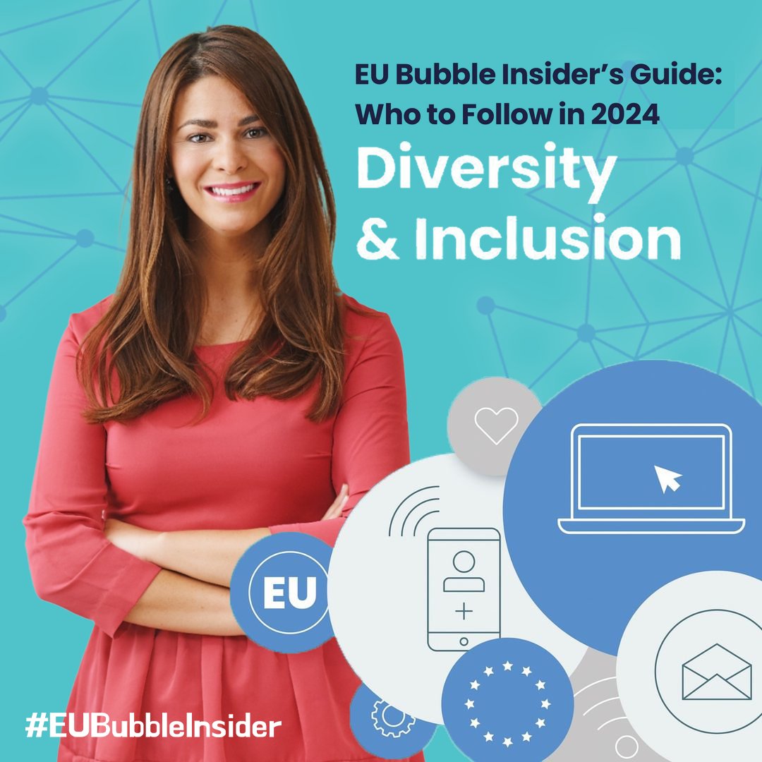 Our director @Be_Herrero has been recognised as a leader in diversity & inclusion by EU Bubble Insiders’ 'Who to Follow in 2024”! We are honoured by this recognition of her work empowering women to shape the digital age and become #NextGenChangeMakers & #RuralChangeMakers💪