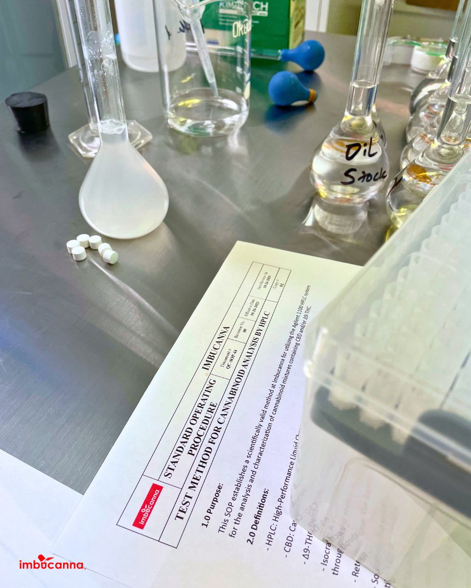 A peek behind the scenes at the science behind every Imbucanna tablet and mint. We're perfecting HPLC validation methods for peak purity and excellence. Raise your brand's profile with our top-tier quality and safety. 

#CBDProducts #HPLCMethod #QualityFirst #CannabisIndustry