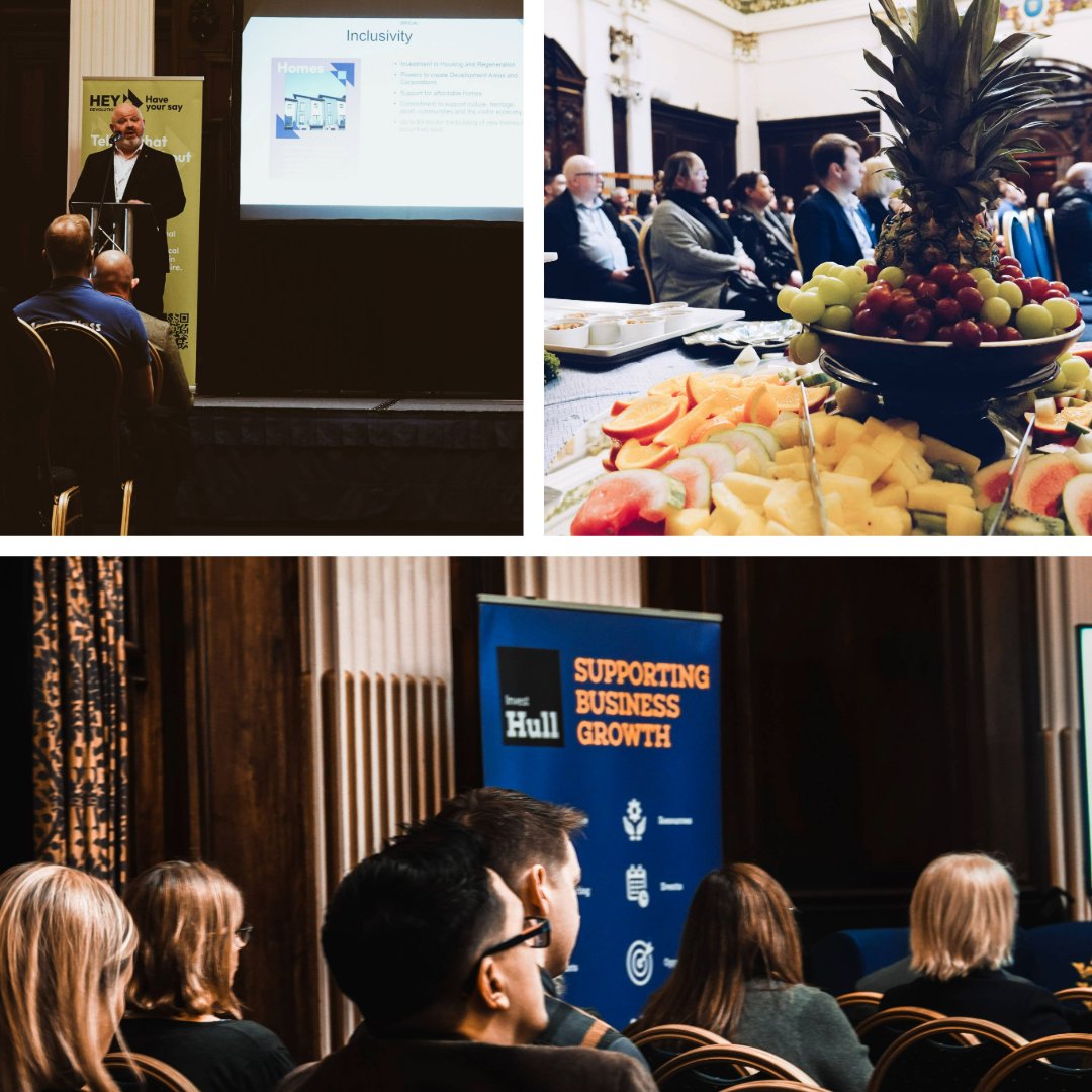 Hullccnews's tweet photo. 🥞 Devolution was on the menu at the Hull Business Breakfast this morning #HEYDevolution
You can view the devolution proposal and find out more here: https://t.co/HDEb8r0xS8
You can fill out the consultation and give us your thoughts here: https://t.co/DJzrkHOCAZ https://t.co/oMYoCHWyO6