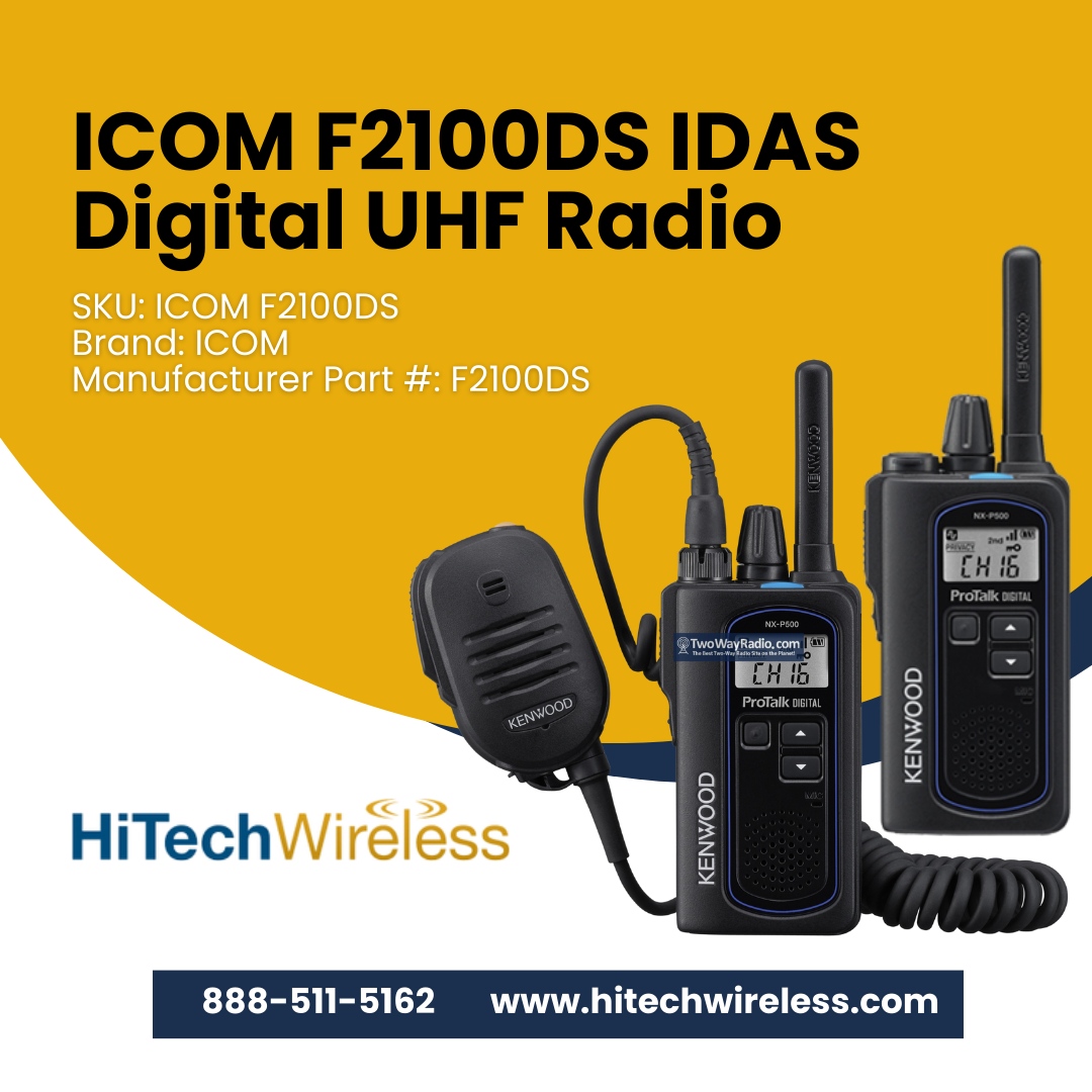 hitechnowires's tweet image. Experience top-tier communication with the advanced features of the ICOM F2100DS. From reliable digital signals to cutting-edge technology, stay connected with precision and clarity. 

#HiTechWireless #wayradio #twowayradio #walkietalkie #hamradio #radiocommunications #kenwood