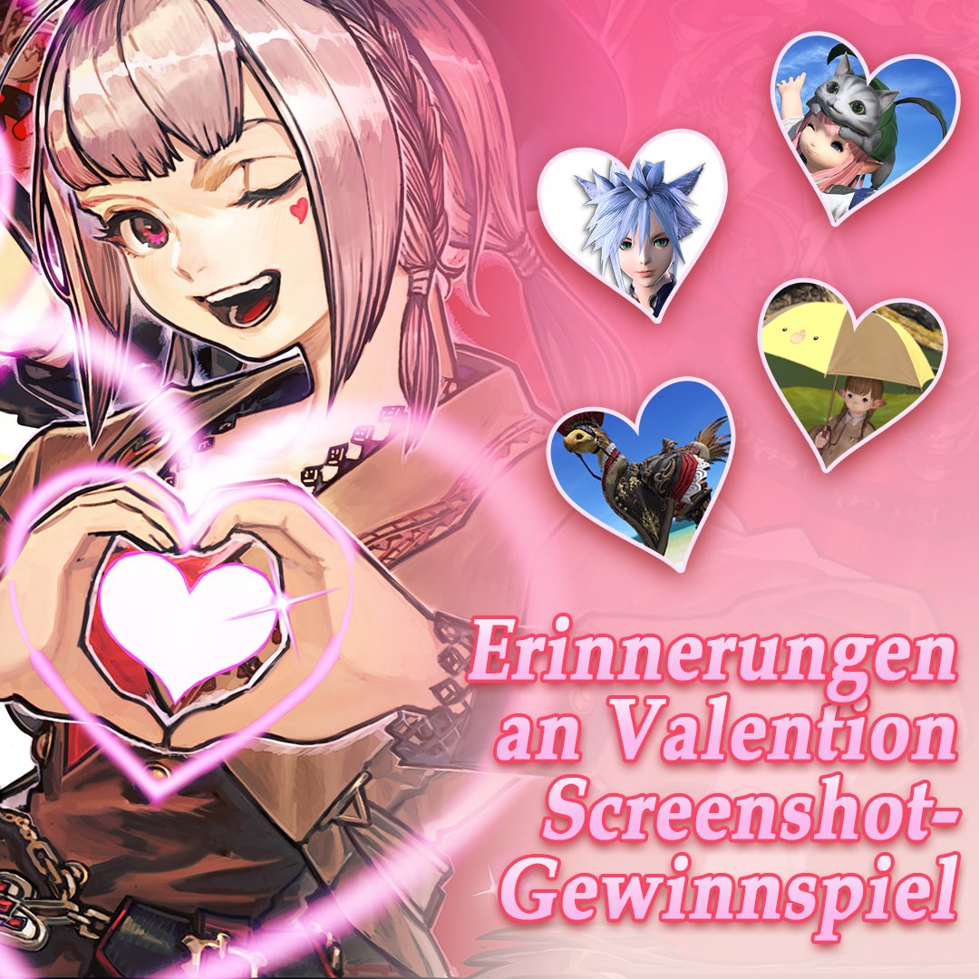 FF_XIV_DE's tweet photo. Wir präsentieren das „Erinnerungen an Valention“ Screenshot-Gewinnspiel! 💘 https://t.co/lcJDbS0cPT

Zeigt euer Können im Gruppenfotomodus, teilt euren Screenshot, der alle Bedingungen erfüllt, mit uns und gewinnt im Namen der Liebe!

Offizielle Regeln ➡️ https://t.co/ESAShZd4oN https://t.co/6gc1N1KV4H