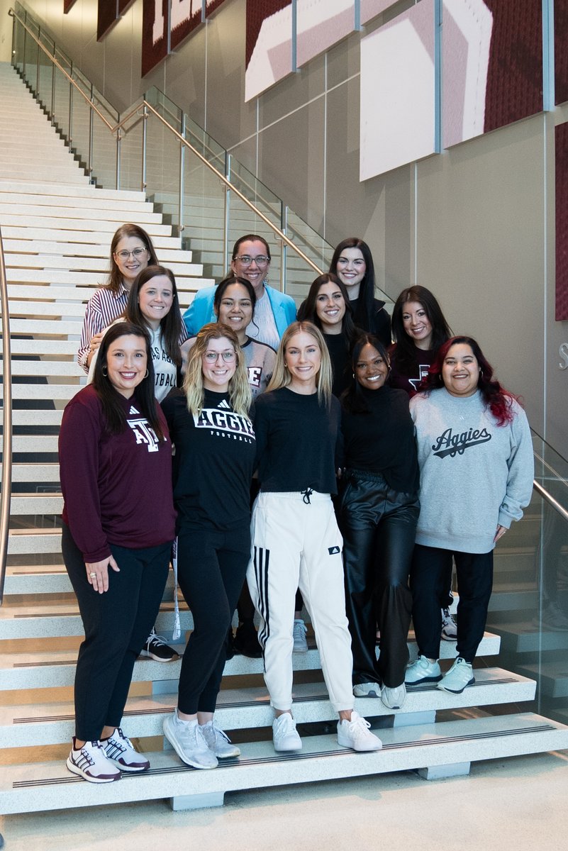 Happy National Girls & Women in Sports Day 👍 Thank you to this group for everything you do for Texas A&M Football! #GigEm