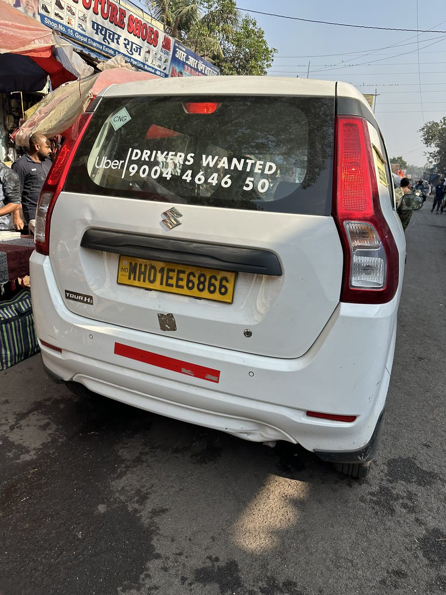 Shefalibheda's tweet photo. @Uber_India Uber driver last Saturday drove into our vehicle (MH01EE6866) and we have scratches and dent now. Please help resolve this. Not to forget this is the 3rd time when Uber drivers are callously driving into vehicles with no repercussions. Attaching the images below https://t.co/cFYxua3QKY