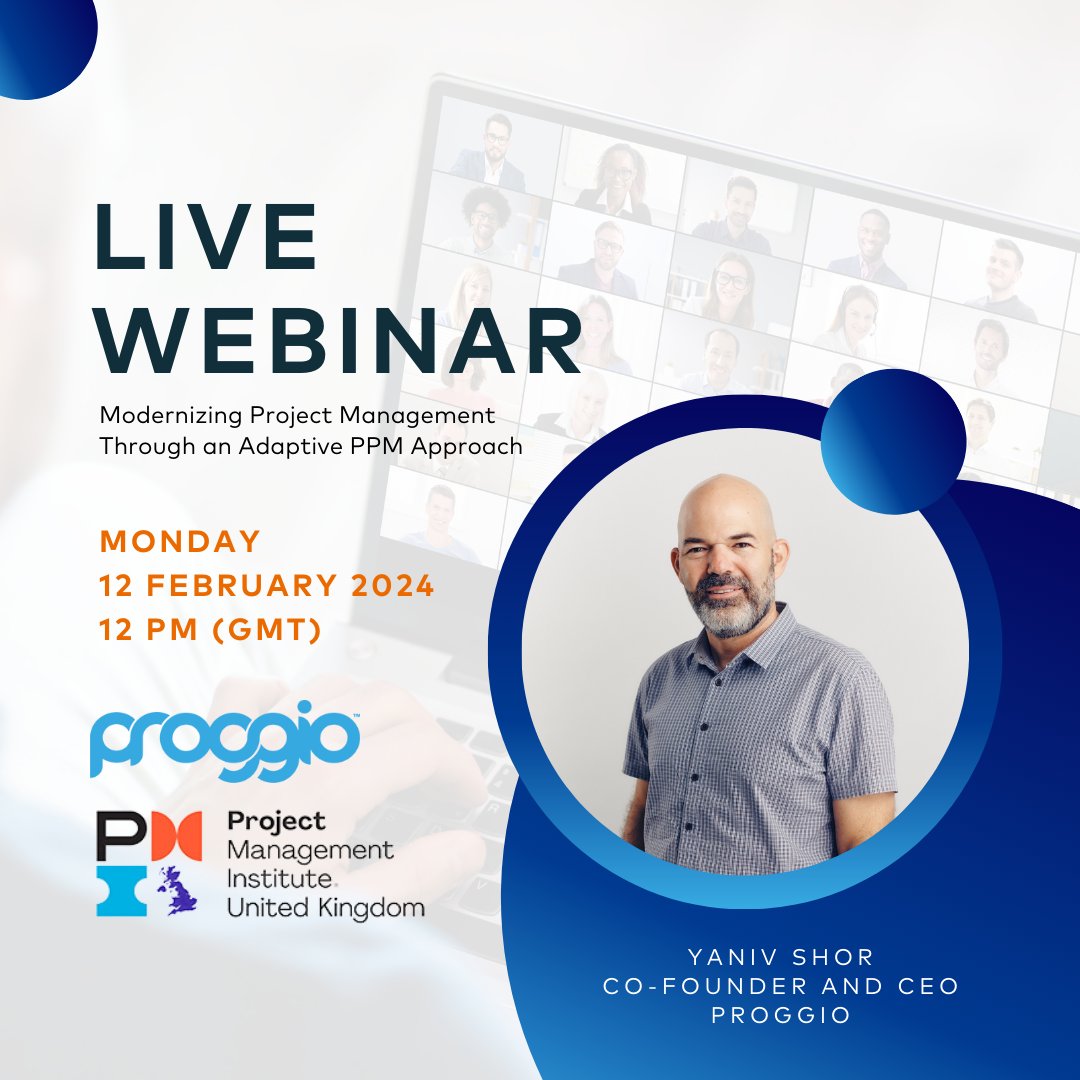 ProggioApp's tweet image. Discover the secrets of Adaptive Project Management with our CEO, Yaniv Shor. Register to attend here: events.ringcentral.com/events/pmi-uk-…
#pmiuk #projectmanagement #ppm #proggio #ProgectManagement