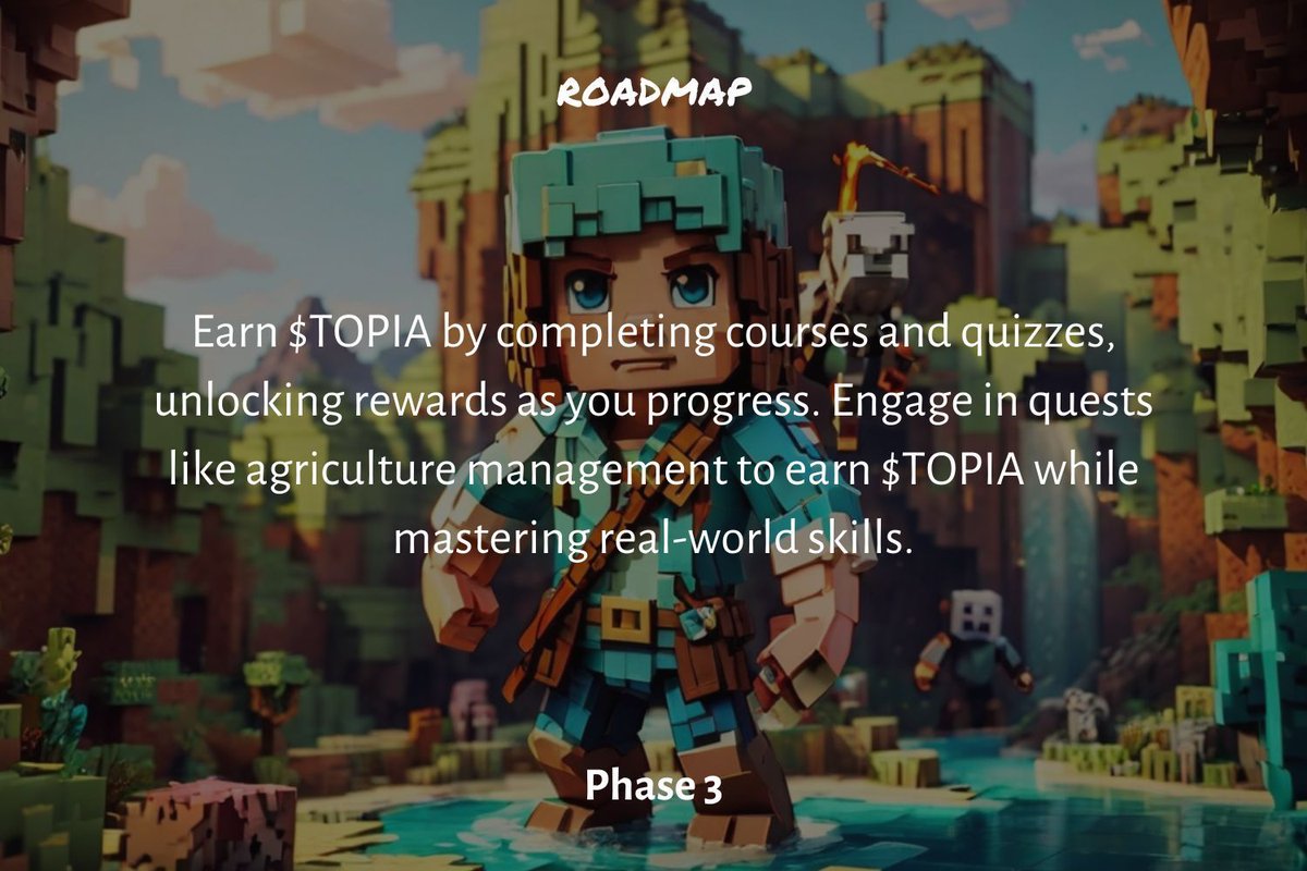 Name another school that pays you to learn 🤑 $TOPIA 

wearetopians.com