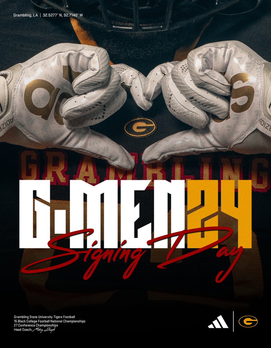 𝗡𝗮𝘁𝗶𝗼𝗻𝗮𝗹 𝗦𝗶𝗴𝗻𝗶𝗻𝗴 𝗗𝗮𝘆 𝟮𝟬𝟮𝟰!

NSD Updates ➡️ bit.ly/48ahLCX

#GMen24 | #RestoreOrder | #GramFam🐯