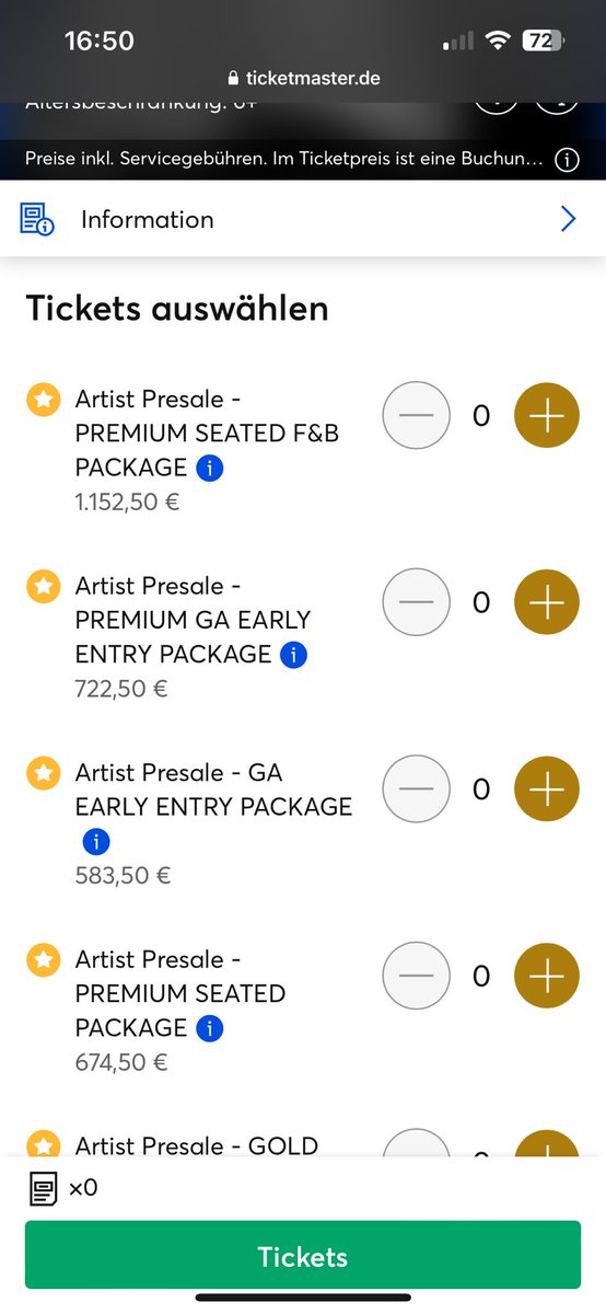 Dani_chinarri's tweet photo. He estado 5 horas y 54 minutos en la cola para las entradas de Adele y los precios que quedaban eran estos. Toda la vida siendo daydreamer pero la cabrona solo da conciertos para ricos #Adele #AdeleInMunich #Adeletickets https://t.co/TWiFIiQeA4