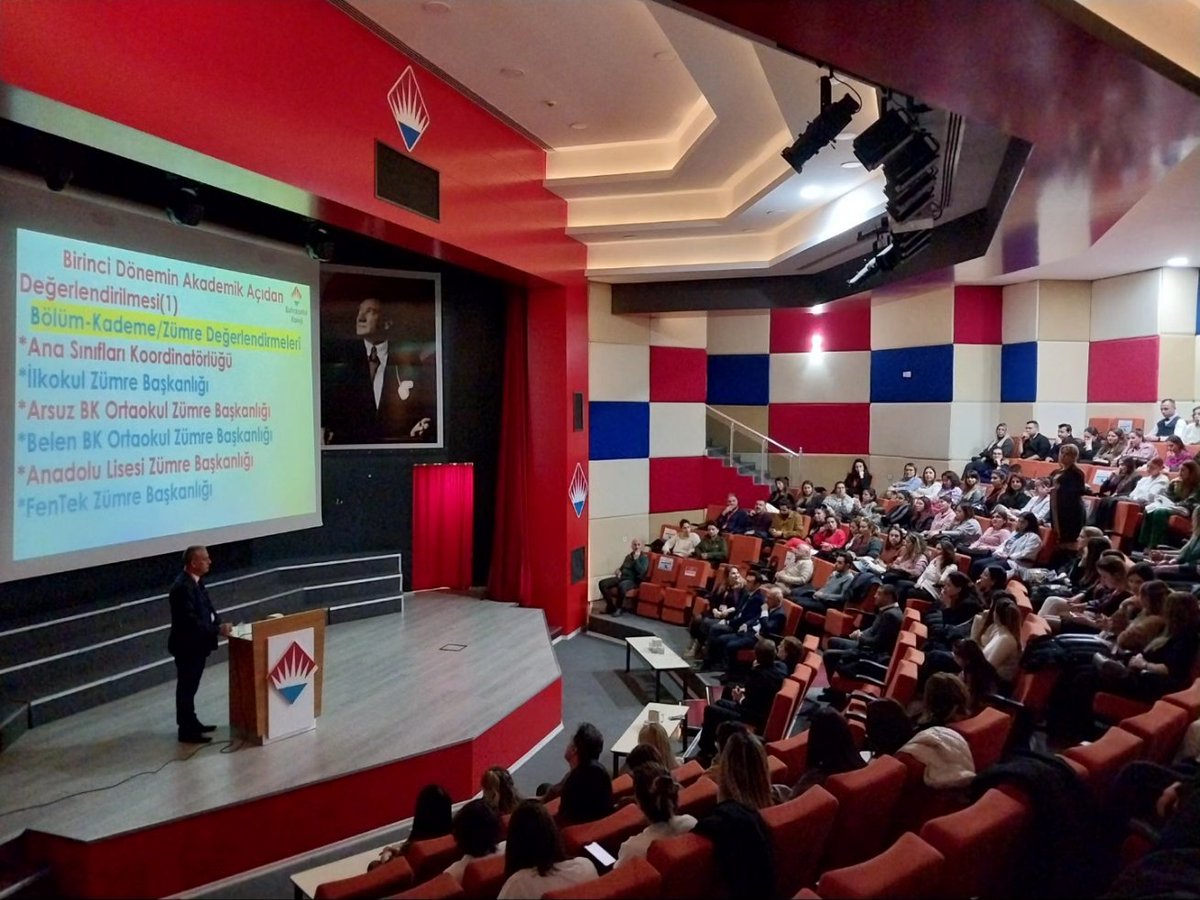 BhcIsk's tweet photo. 2023-24 Eğitim Yılının 2.Dönem Öğretmenler Genel Kurulu'nu Belen Kampüsümüzün de katılımıyla İskenderun Kampüsümüzde  gerçekleştirdik.
Herkese başarı dolu bir dönem dileriz ❤️💙
@bahcesehir_k12 @bkbelen_ @osmanzekiozger @ucannmustafa https://t.co/pl2kDKOI8H