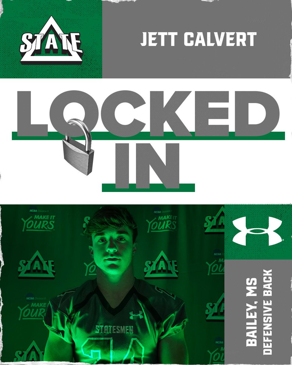 🏈 Welcome to Delta State, <a href="/CalvertJett/">jett calvert</a>!
#WhereChampionsPlay