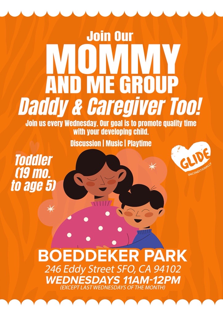 📆 Join us TODAY & every other Wednesday at Boeddeker Park in San Francisco for our Bilingual English & Spanish Toddler & Parent/Caregiver Group! 🧡 Enjoy quality time, music, and play with your little ones. No sign-up required. #GlideCommunity #GlideUnconditionally  👶👨‍👩‍👧