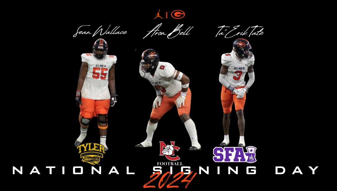 Congratulations to these young men who have earned the opportunity to continue their academic and football careers! Sean Wallace OL @HisMaking to @TJCFootball Aron Bell LB @AronBell8 to @NCDAWGPOUND Ta'Erik Tate WR @TaEriktate6 to @SFA_Football We love you & are proud of you!