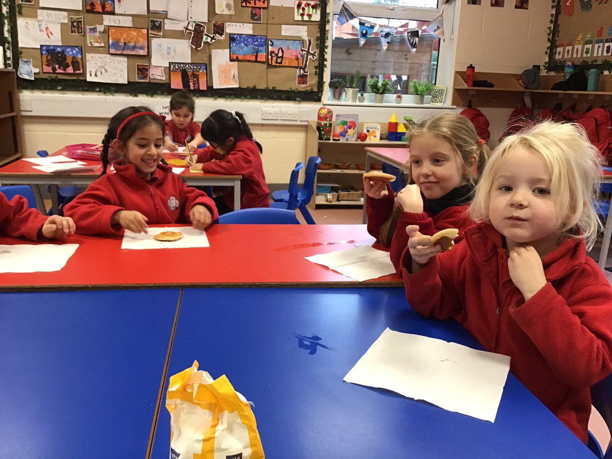 BGS_LowerSch's tweet photo. After reading Mr Wolf’s Pancakes, Reception enjoyed tasting pancakes with their friends. #bgs_reception https://t.co/YSGngWC5yF
