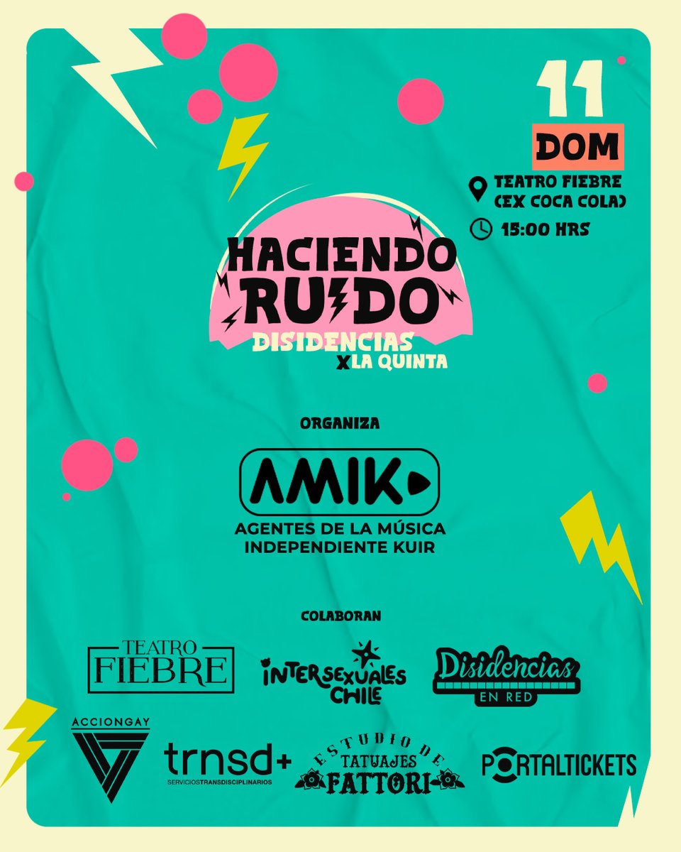 ¡Tenemos confirmadxs para este domingo 11! 
Les esperamos en el Teatro Fiebre  a las 14:30hrs. En la descripción pueden encontrar donde comprar las entradas o en el siguiente link! portaldisc.com/evento/haciend…

Gracias a quienes son parte tanto fuera como dentro del escenario