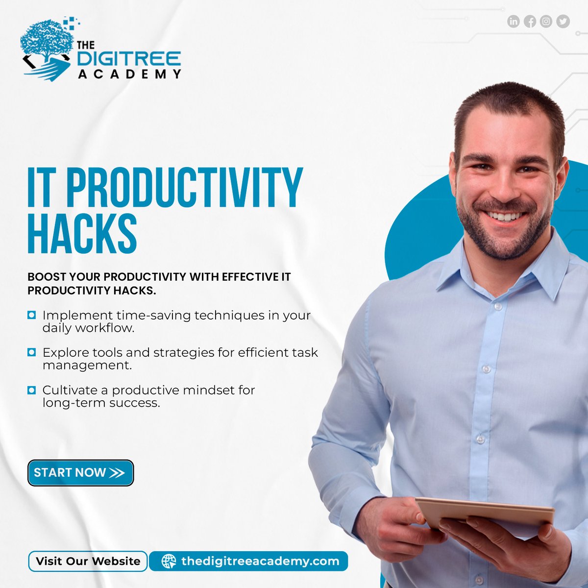 DigiTreeAcademy's tweet photo. 🌐 Unlock the Power of Productivity Hacks for Seamless Workflow, Time-Saving Techniques, and Lasting Success!

Contact information: 📩

📞: +1 203-533-4105
🌍: https://t.co/5leCscSl4W

#TechKnowledge #CoachingJourney #TechTools #SuccessStrategies #ITProductivity https://t.co/7QvkurmeAS