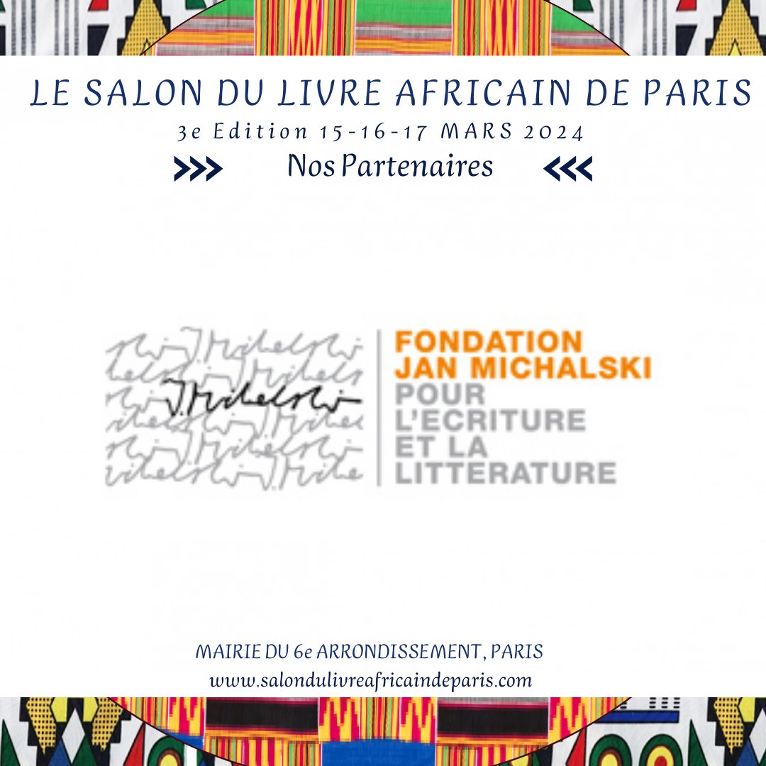 Nous sommes heureux de vous présenter notre partenaire : la Fondation Jan Michalski 👏🏽

👉🏽 C’est une institution culturelle suisse qui a pour cœur de promouvoir l’écriture et la littérature 📚.

Nous sommes heureux de la compter parmi nous cette année encore.