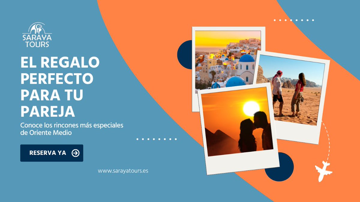 🎁 ¿Buscas el regalo perfecto para San Valentín? 🎁

Sorprende a tu pareja con un viaje inolvidable a un destino de ensueño 🌍.

En Saraya Tours tenemos un amplio catálogo para todos los gustos.

No lo dudes más y reserva tu viaje con nosotros. 

#sarayatours #sanvalentin
