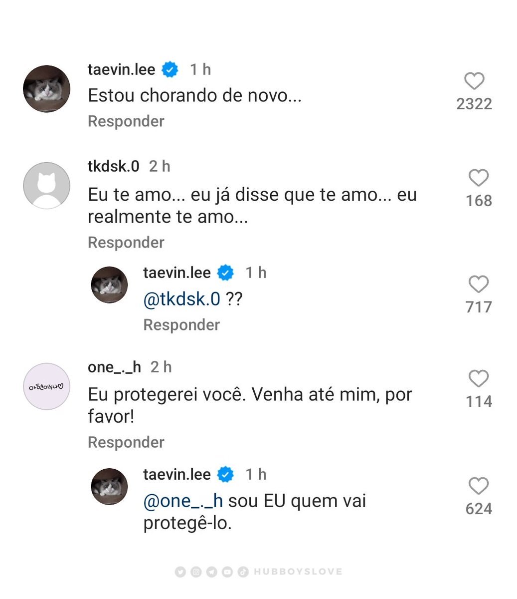 hubboyslove's tweet photo. O HOMEM ENLOUQUECEU! Em mais um surtinho de ciúmes, Taevin agora está respondendo até mesmo os fãs nas fotos de Joowan! 😅 #LoveForLovesSake https://t.co/BdHUgNA6g3