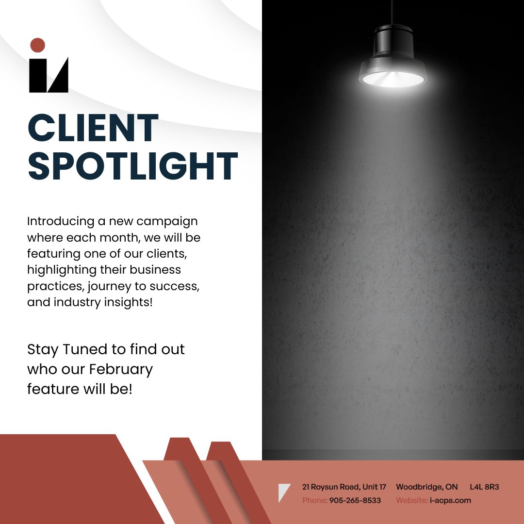 Introducing our monthly Client Spotlight! Stay Tuned to find out who our very first feature will be this month! #clientspotlight