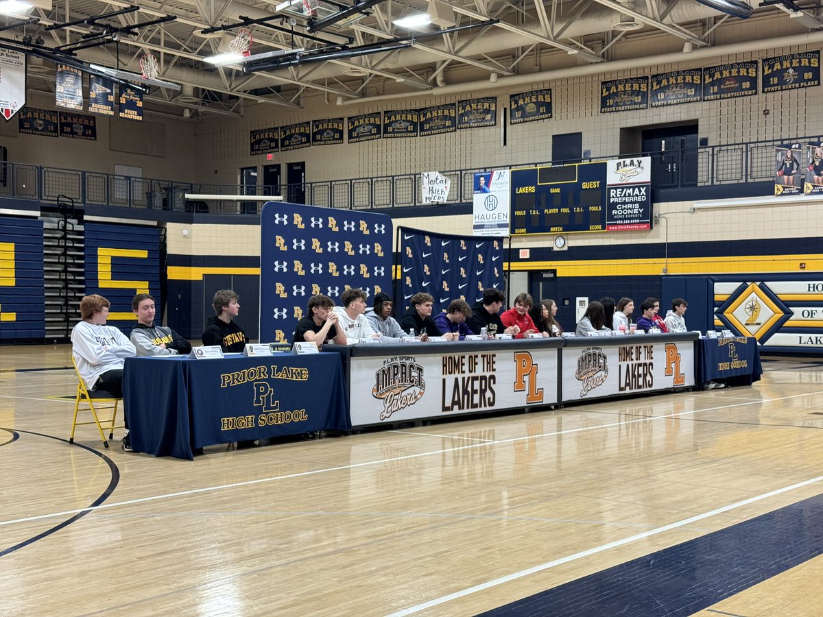 PLLakerBaseball's tweet photo. Congrats to Jackson Golberg (Gustavus), Drew Burley (Fort Scott CC) and Andrew Evenson (Gustavus) on signing to continue their education and baseball journeys at the college level! https://t.co/yHXZaunNXr