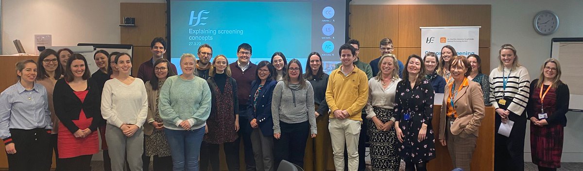 Today we welcomed Specialists in Public Health trainees to our head office. Our Public Health team hosted a study day talking about all things #screening including our work to improve equity in screening, #CervicalCancerElimination & our health promotion work. #ChooseScreening