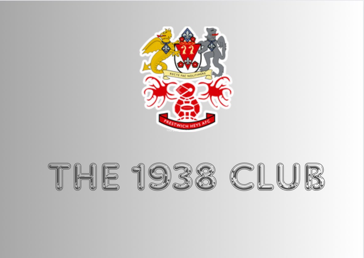 PrestwichHeysFC's tweet photo. “ The 1938 Club”
is now up and running and accepting members ahead of our first draws in March. Weekly, Monthly &amp; Quarterly prize / Cash draws, Membership fee £10 per month. More details here https://t.co/dRQR54bUgw https://t.co/W02VOXNFtn