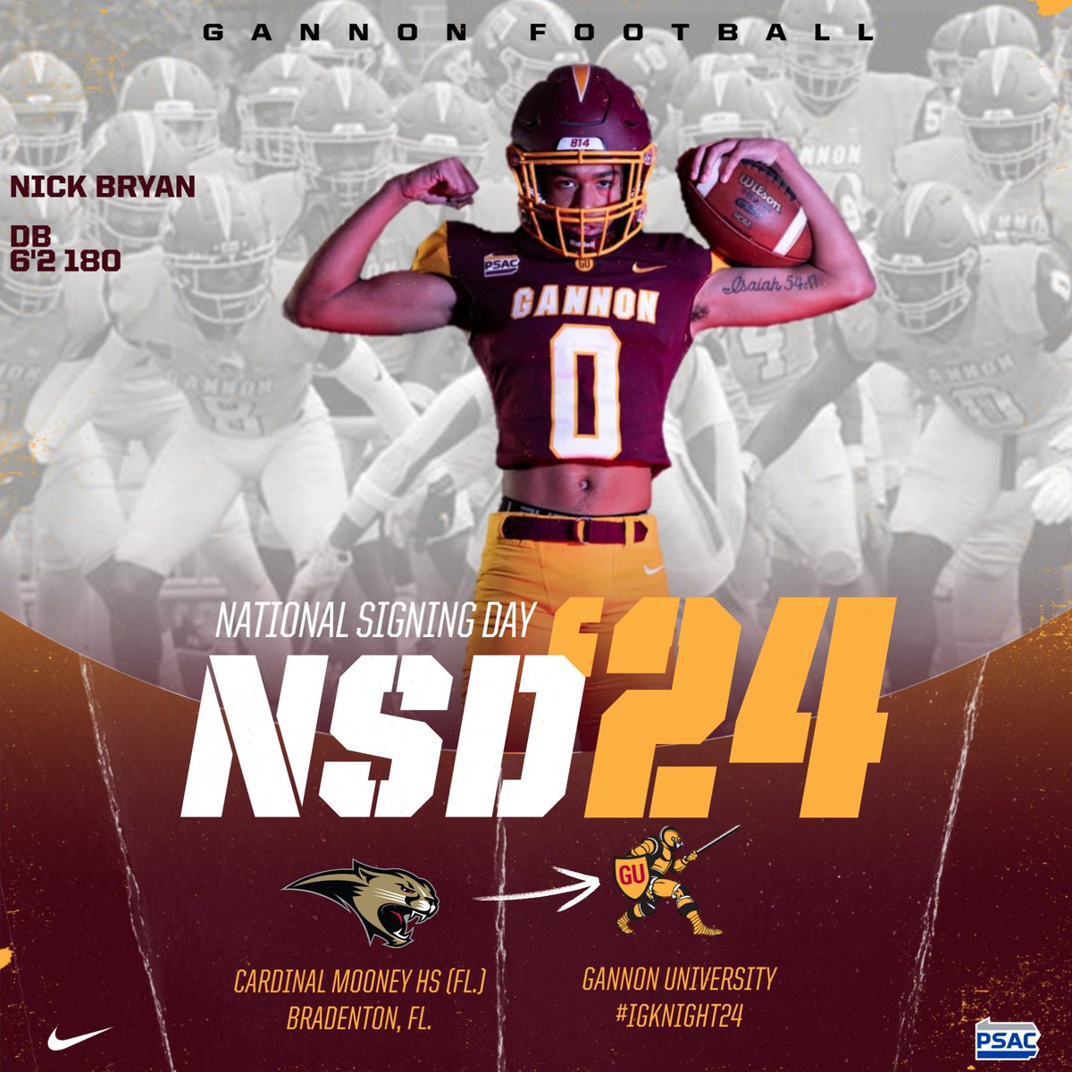Gannon Football tweet media