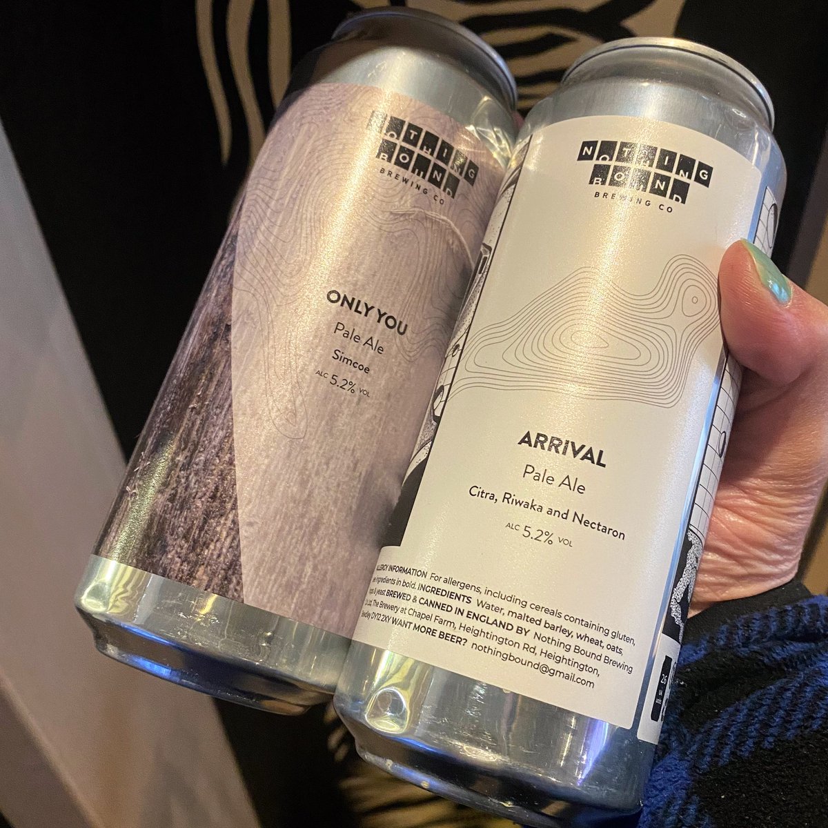 New arrivals in the #beerfridge & it’s a new brewery for us too 👋 Hello @NothingBound based near Bewdley, Worcestershire. They’ve gone big 500ml cans & these two are juicy, hazy, hopped-up wonders. Dive in & give them a try….
