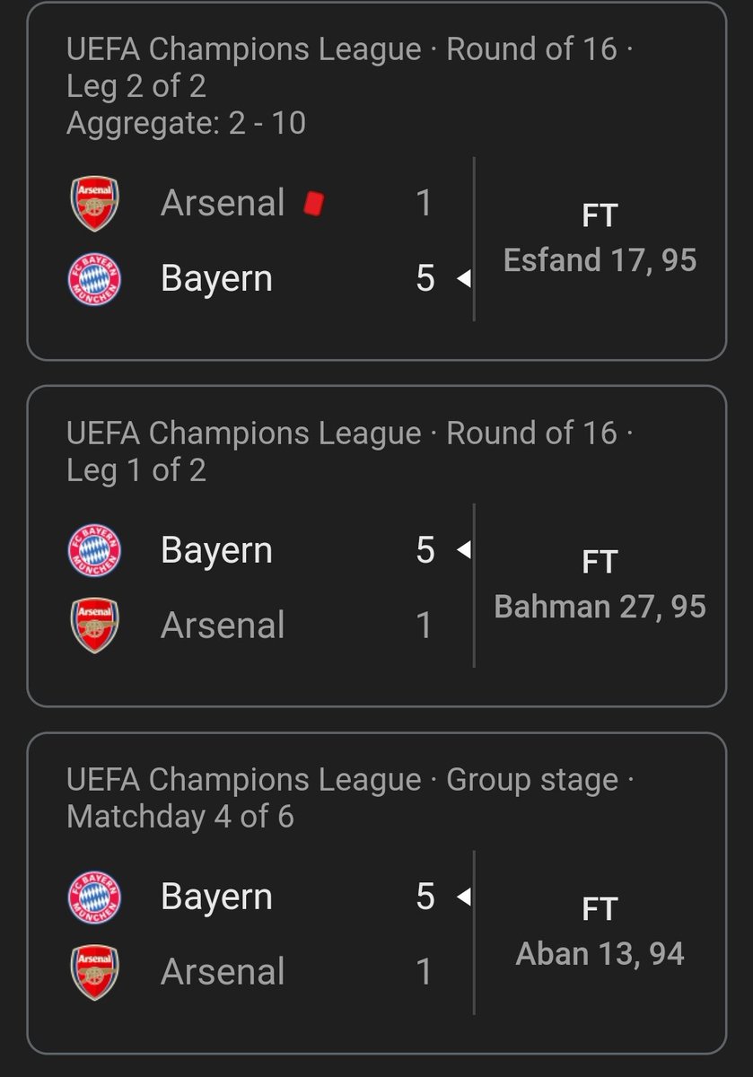 This is an incredibly delusional, biased and weird opinion for someone who supports a team that is barely an all time top 10 big club.
You can barely chat to Hamburg who have more UCLs than you.
I can understand though.