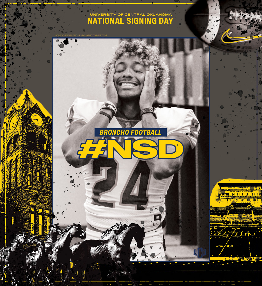 Welcome @david_williams24 , Broncho Nation! He is a DB from Lorena, Texas! He is a part of our mid-year signing class. Here is why he chose UCO 'It felt like a great opportunity for me to finish my college football career.' Welcome him to Edmond ! #NSD24 #BACKEND