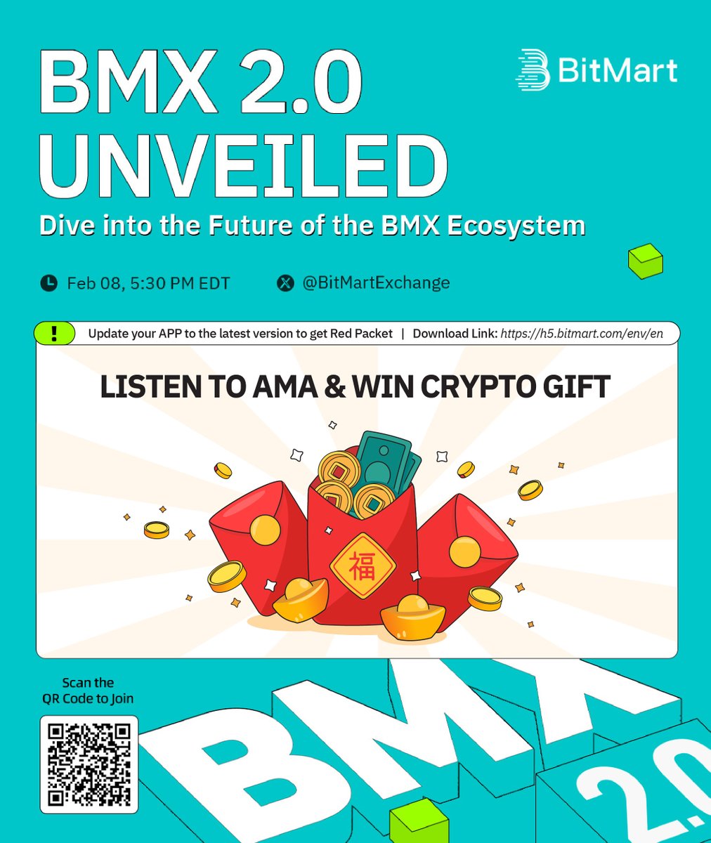 🧧10,000 BMX #Giveaway🧧

Get ready to tune in and share your excitement for our upcoming #BMX 2.0 #AMA for a chance to win 100 $BMX! 💰

1️⃣Follow us, RT, comment with your question to the speakers + @ 3 friends
2️⃣Tune in > 30 mins: x.com/i/spaces/1nAJE…
3️⃣Fill: