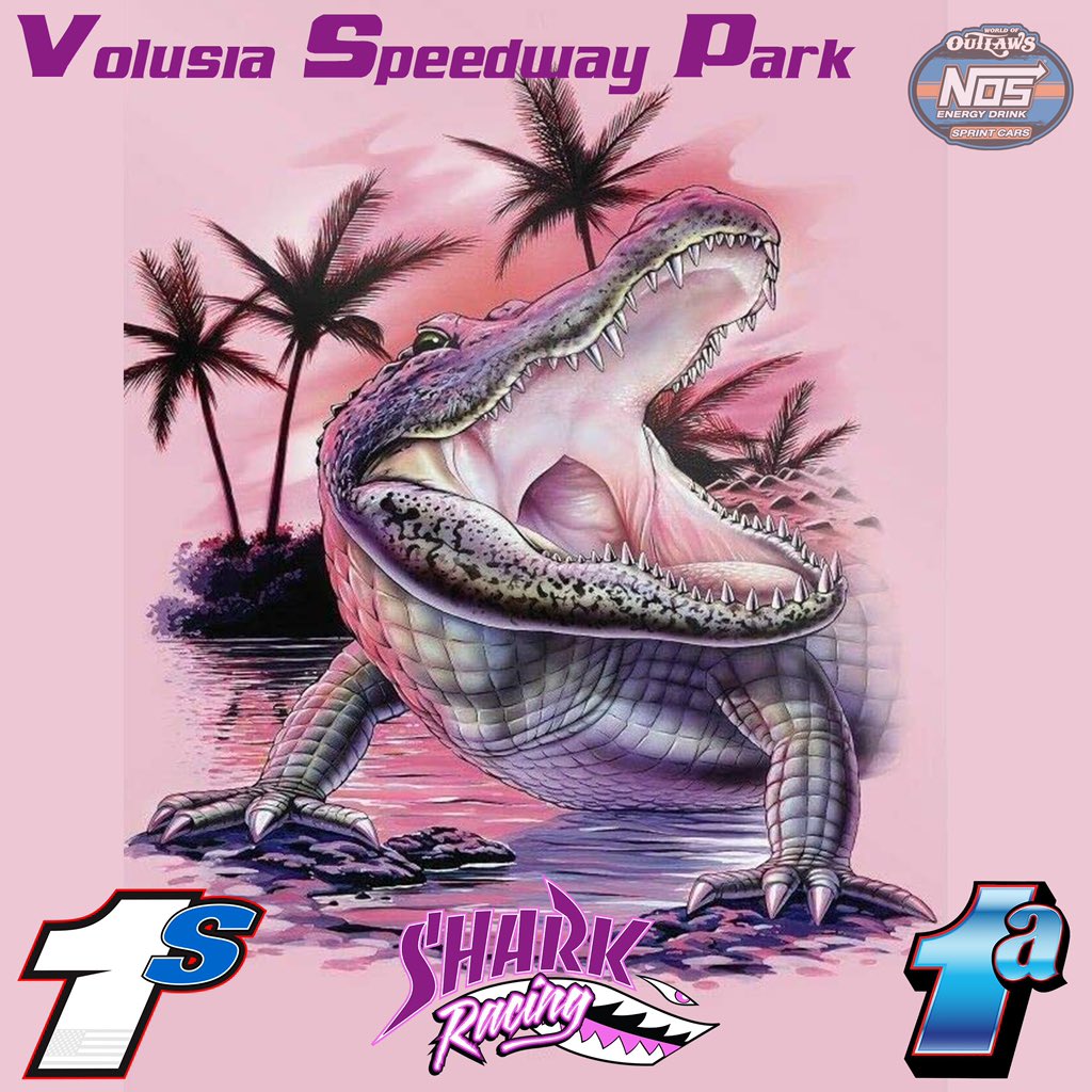 SharkRacing1a1s's tweet photo. Time to get the 2024 Race Season Started! #ChompChomp

🏎 @LSchuchart1s @jacoballen1a
📍 @VolusiaSpeedway 
📌 @worldofoutlaws
👀 @dirtvision
🕰 opening ceremonies 6:50pm EST
🙌🏻 @teamdrydene @duramaxoil @rigging_c @FederatedAP @NREngines https://t.co/dGiQLC6gmt
