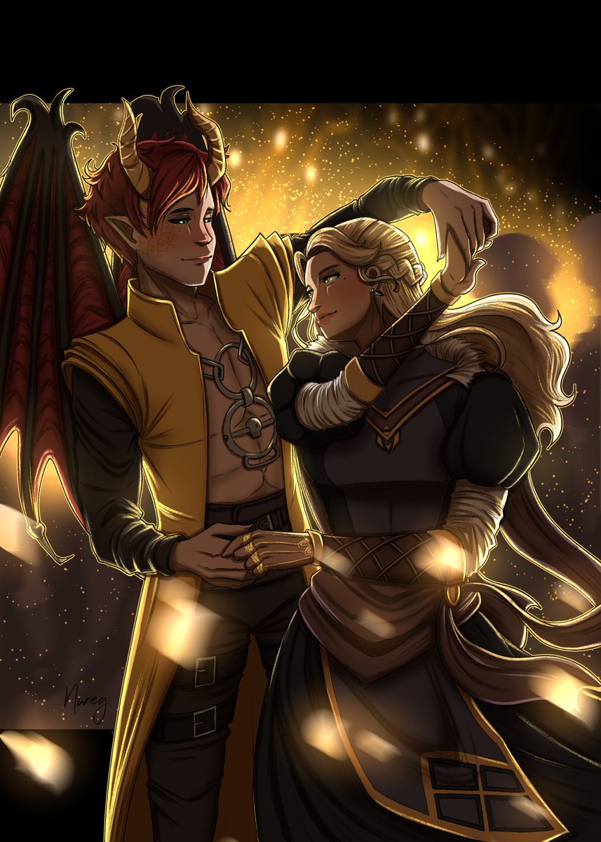 ChanGwendo's tweet photo. An illustration for a friend :)
#dragon #princess #dnd #couple #dance https://t.co/eafq9xNOj3