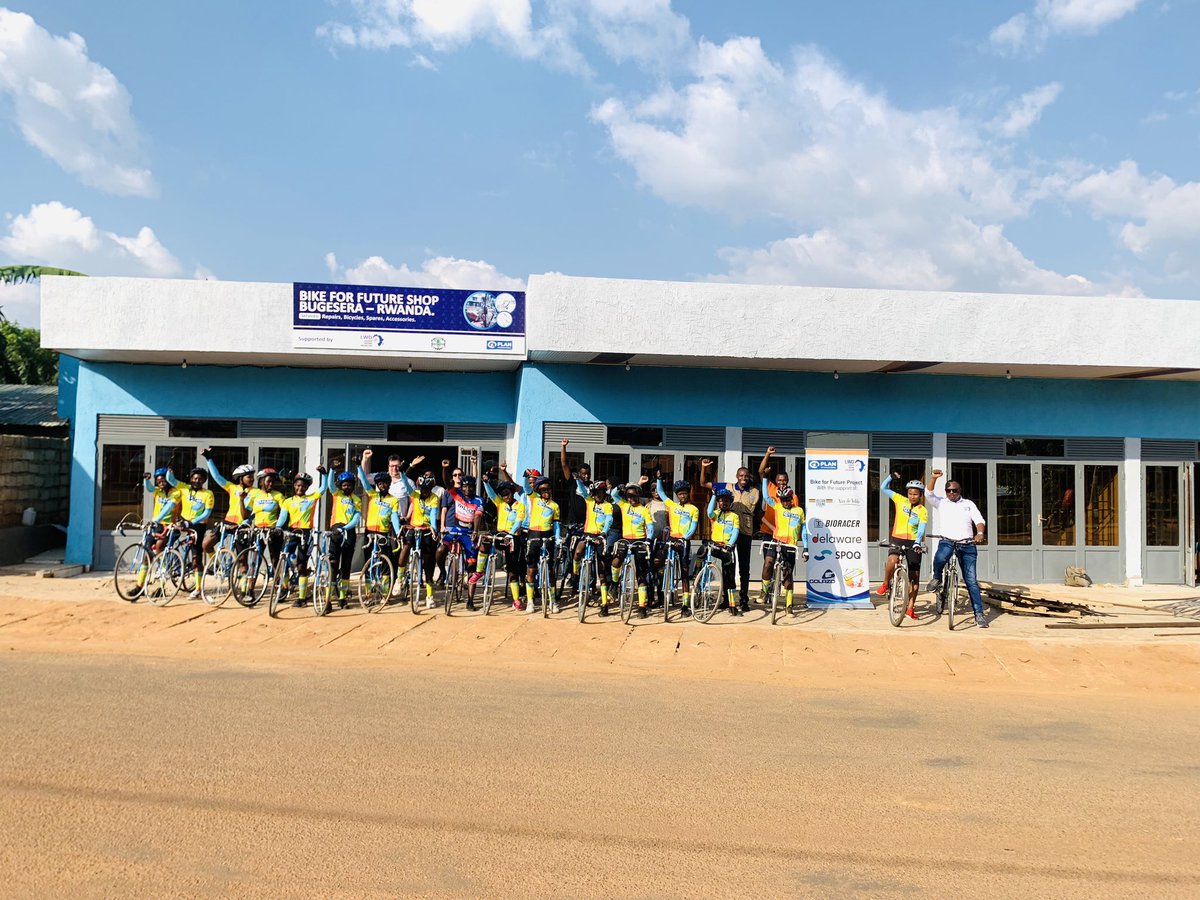 LwdWork's tweet photo. @PlanRwanda #B4F participants did a ride which finished on a Bike Shop for the participants and they are very excited to start their own business. https://t.co/DSZr9y4EGv