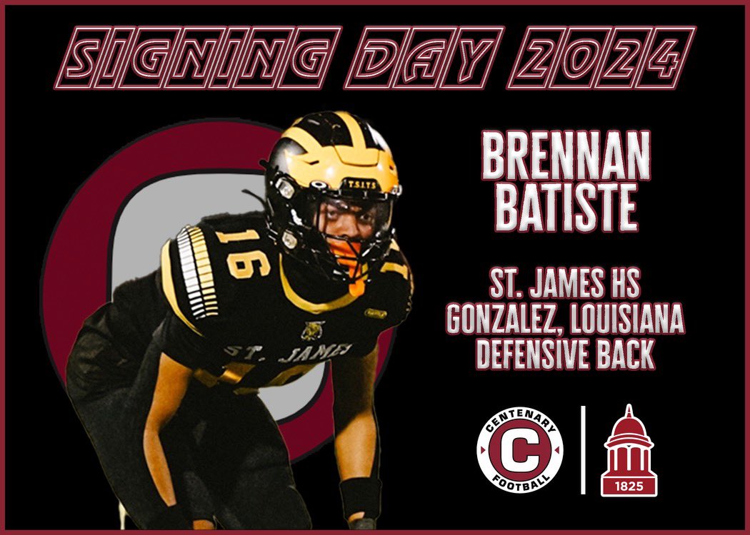 #NSD24 #AGTG Officially Official!!!
<a href="/CoachWudtee/">Keondre Wudtee</a> <a href="/CoachSavino/">Tony Savino</a> <a href="/Gents_Football/">Centenary Football</a> <a href="/WildcatsFball_/">St. James High FB Recruiting</a>