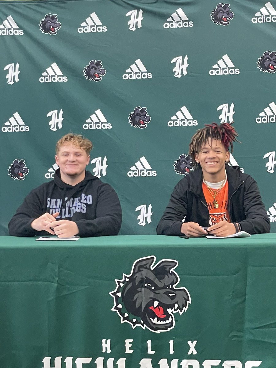 Congrats to Jackson Daniels (Idaho State) and Ryan Mason (College of San Mateo)  on their NLI commitments today