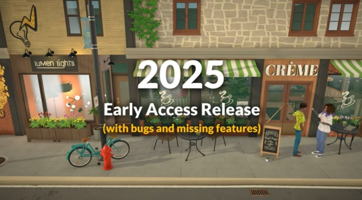 ShanFindsPixels's tweet image. Paralives will dive into Early Access release at 2025!! 🥰💙
Beyond excited already!! 😊

#Paralives #LifeSimulation