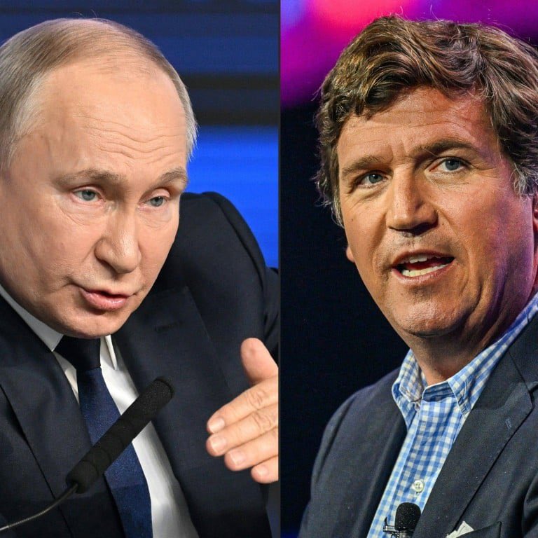 Christy4Change's tweet photo. Tucker Carlson interviewing Putin in Russia is going to be the most watched interview of all time. https://t.co/yQD1EKDz6C