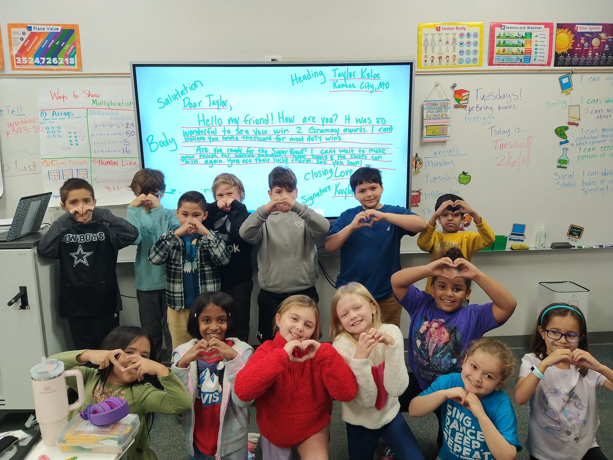 TeachingMrsE's tweet photo. When your teacher is a big time Swiftie 🫶🫶🫶 Letter writing has been so fun! #wilsonway https://t.co/YHuAS9tpzx