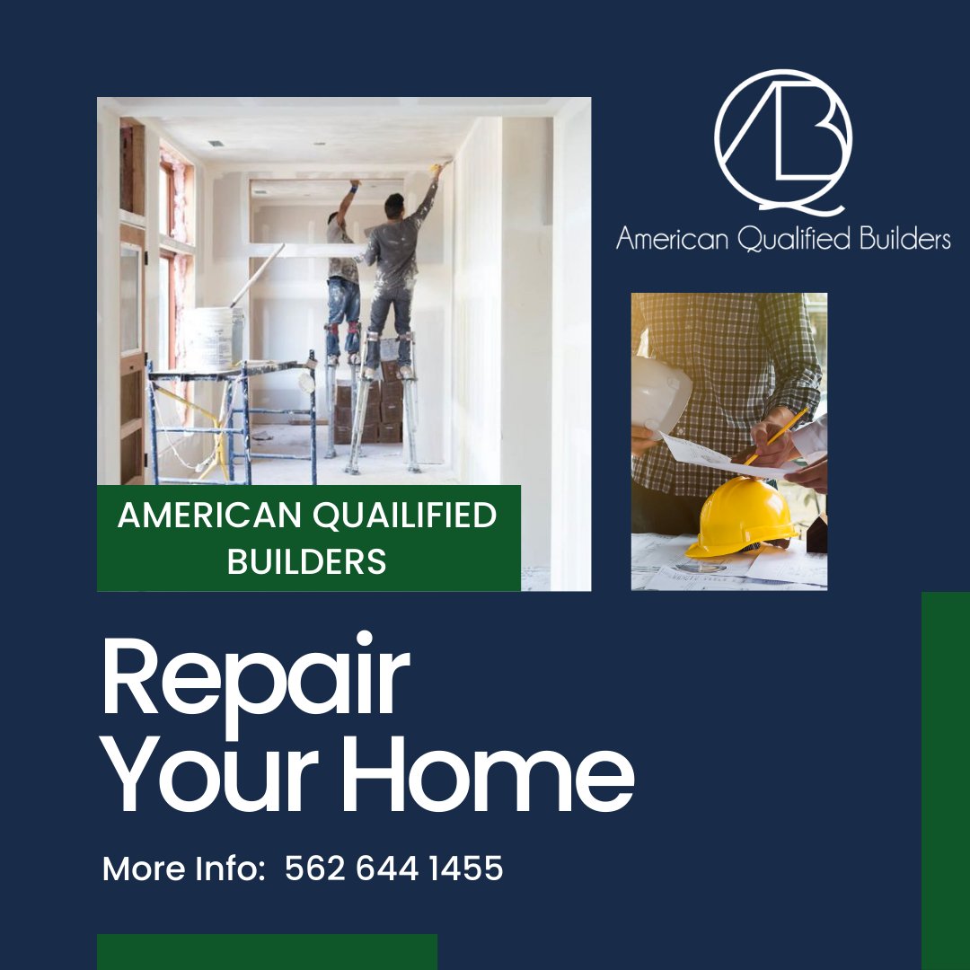AQBuilders_'s tweet image. Do you need maintenance or improvements in your home? We do all kinds of home repairs. Consult with us and we&apos;ll give you a free quote.

Phone 562 644 1455
Email  Qualifiedbuilders@gmail.com
#QualifiedBuilders #Construction #BuildingService #California #Repair #Home #LosAngeles
