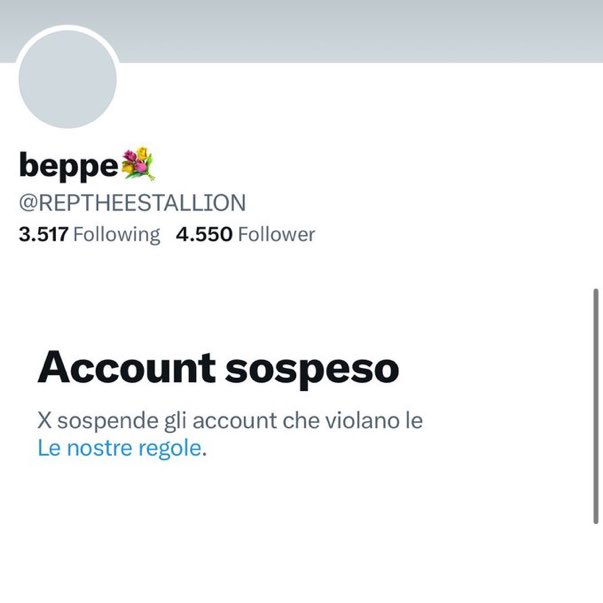 tvyriana's tweet photo. RAGAAA SEGUITE BEPPE QUII, gli hanno sospeso l'account 😭😭 @REPTHEESTALLJON 🤍 https://t.co/F4CV8JPPbJ