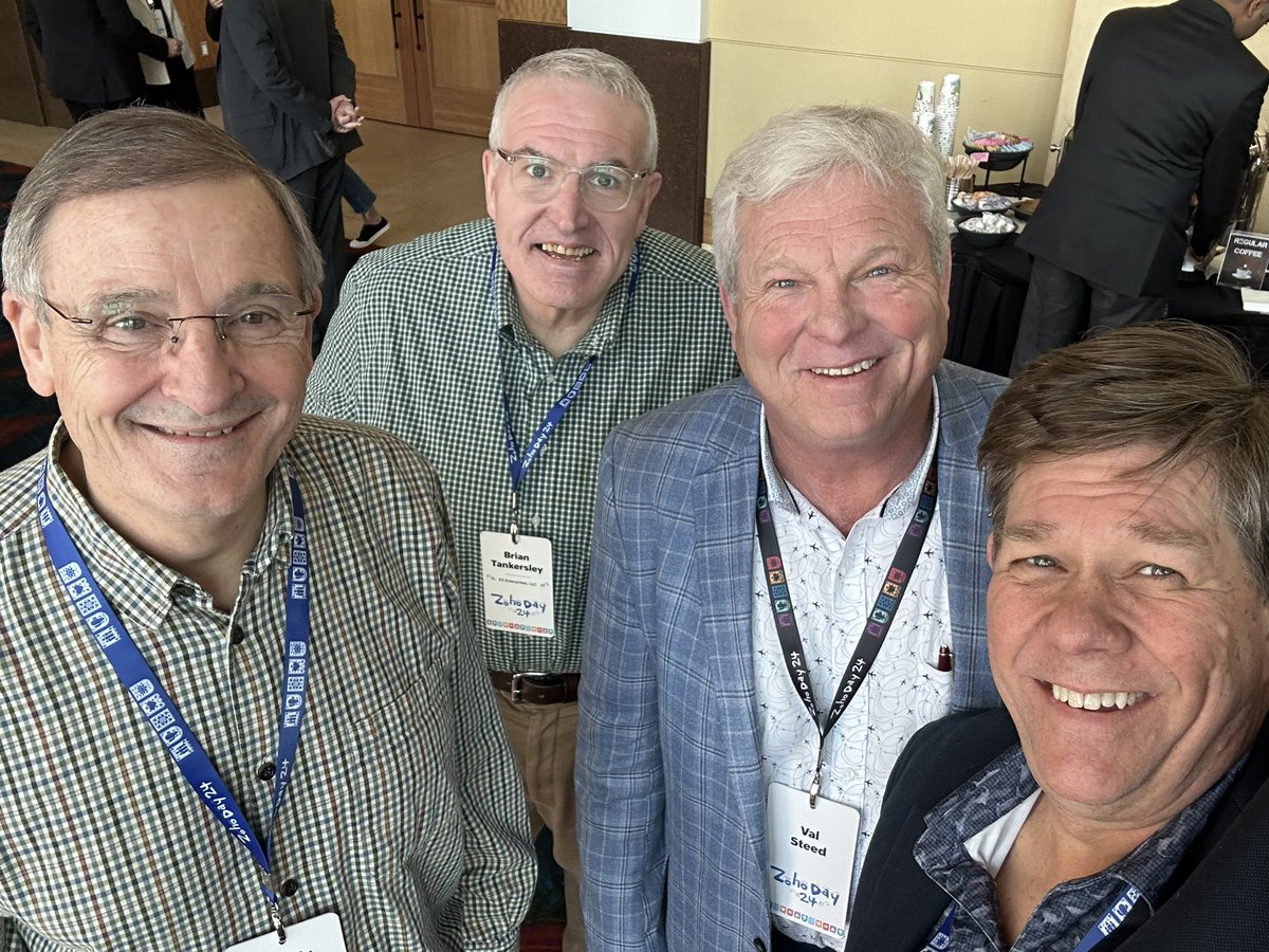 Great friends continuing to help and support <a href="/Zoho/">Zoho</a> #ZohoDay24. <a href="/RPJohnston/">Randy Johnston</a> <a href="/bftcpa/">Brian F. Tankersley</a> <a href="/ValSteed/">Val Steed</a>