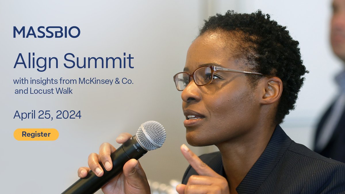 You heard it here first! <a href="/cell_bioengines/">Cell BioEngines, Inc</a> We’re pleased to be participating in <a href="/MassBio/">MassBio</a> 2024 Align Summit w/ insights by <a href="/McKinsey/">McKinsey & Company</a> &amp; <a href="/LocustWalkPtrs/">Locust Walk</a>. Register for a day full of partnering opps. w/ investors, panels &amp; early-stage #Biotech. massbio.org/align