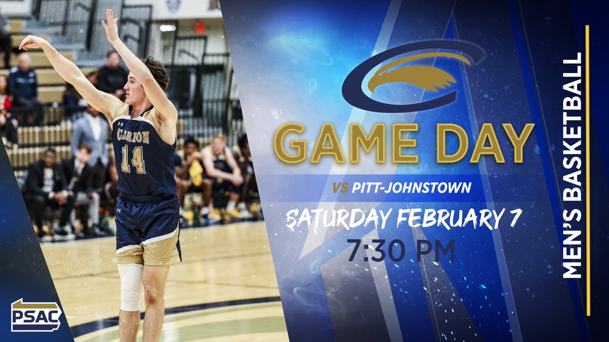 Golden Eagle hoops wraps up a three-game homestand tonight with a twinbill against the Mountain Cats! 📍 Clarion, Pa. 🏟️ Tippin Gym 📺 bit.ly/3kJtHVt 🕐 5:30 PM - @ClarionWBB Game 📊 bit.ly/3wMKFb4 🕒 7:30 PM - @ClarionMBB Game 📊 bit.ly/3wQtaGX