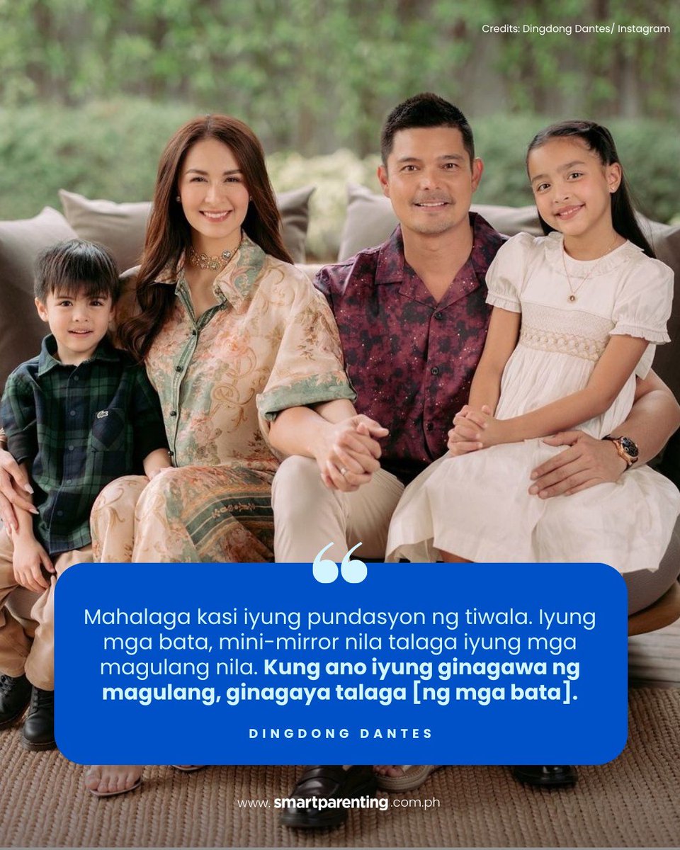 For #DingdongDantes, kids are like little mirrors, reflecting the actions of their parents. What we do, they emulate. Choose wisely what you show them because, as the saying goes, 'monkey see, monkey do.' 🙈💙

READ: bit.ly/4btOy8M

#SmartParenting 
#MarianRivera
