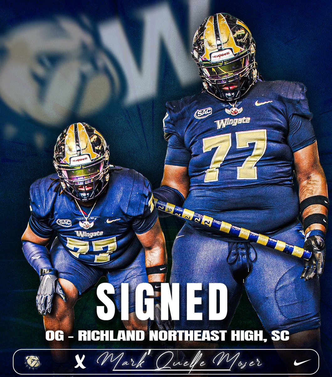 WingateFb's tweet image. ✍🏽SIGNED 

Welcome to the Wingate family @_bigc0untry_  
#OneDog #NSD24