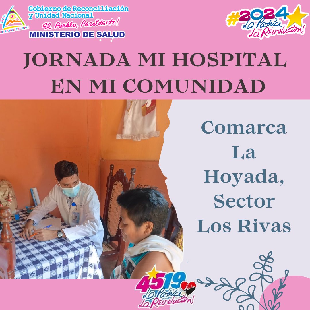 ♥️🖤❤️🖤❤️🖤❤️🖤❤️🖤❤️🖤
Jornada Mi Hospital 
en Mi Comunidad 
Comarca La Hoyada, Sector Los Rivas
♥️🖤❤️🖤❤️🖤❤️🖤❤️🖤❤️🖤
#𝕊𝕒𝕝𝕦𝕕𝔼𝕟𝔽𝕒𝕞𝕚𝕝𝕚𝕒𝕐ℂ𝕠𝕞𝕦𝕟𝕚𝕕𝕒𝕕 
#2024HaciaNuevasVictorias